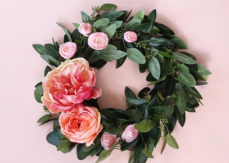 Når du er ferdig med å lage bøylekransen