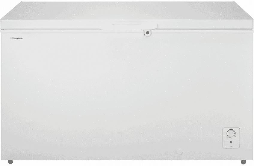 Brystfrysere med manuell avriming er mindre støyende enn stående frysere