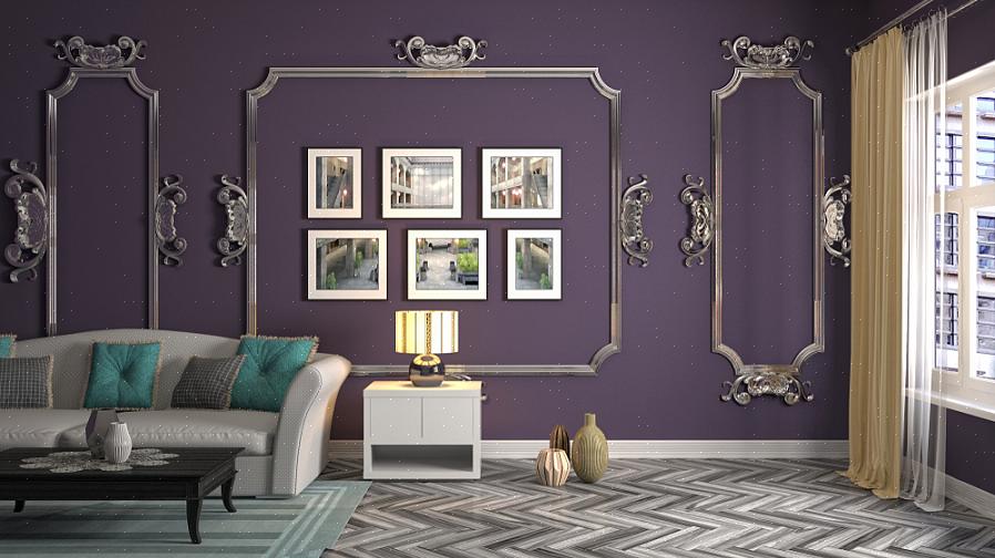 Metalliske veggmalerier og massive metallbelegg