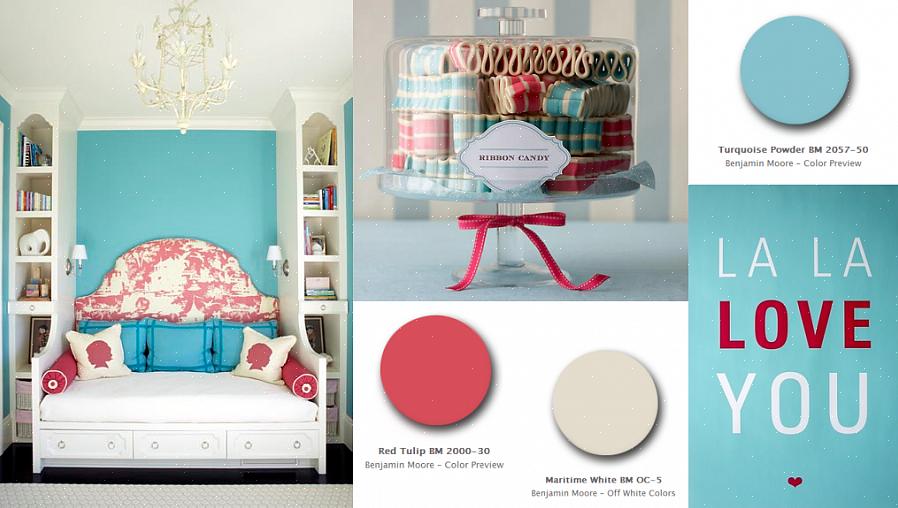 Hvit og blå er en tradisjonell landpalett