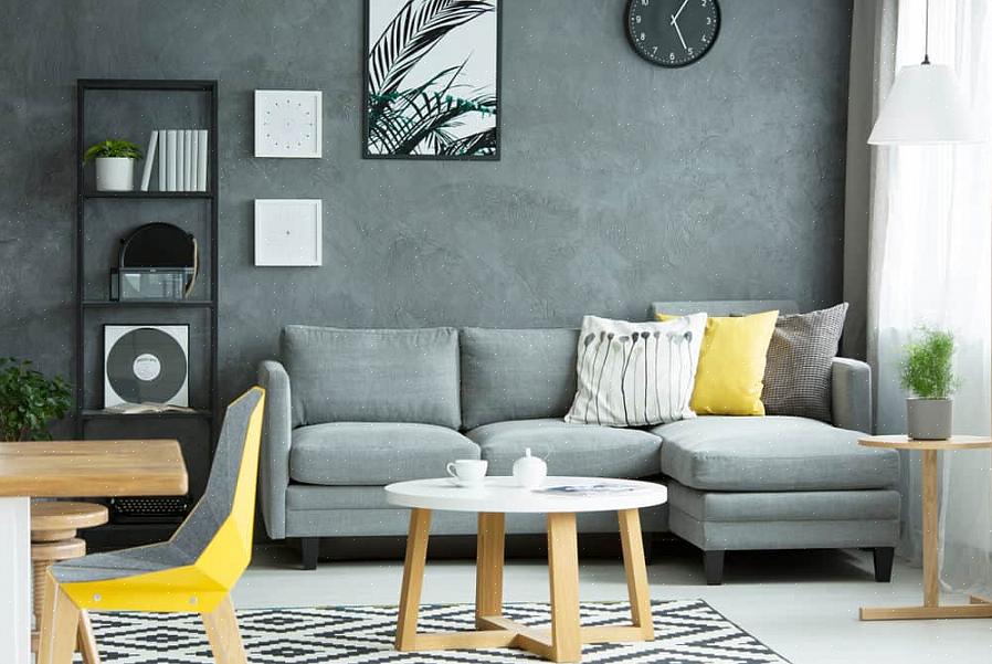 En veldig vanlig tradisjonell form for sofaarmer