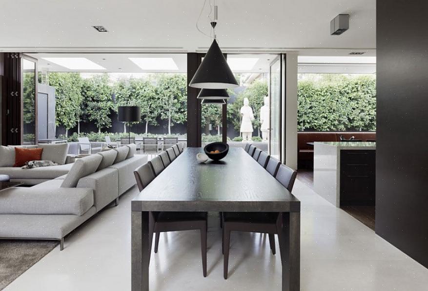 Dekor i moderne stil feirer naturlige materialer