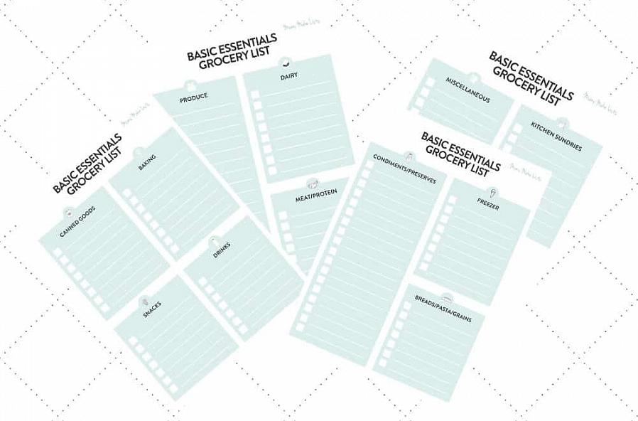 Kategorisering kan være et godt verktøy for å organisere listen din