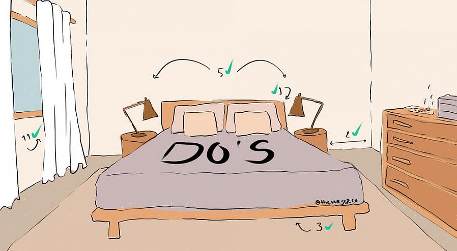 Her er retningslinjer for din beste sengeplassering for god feng shui