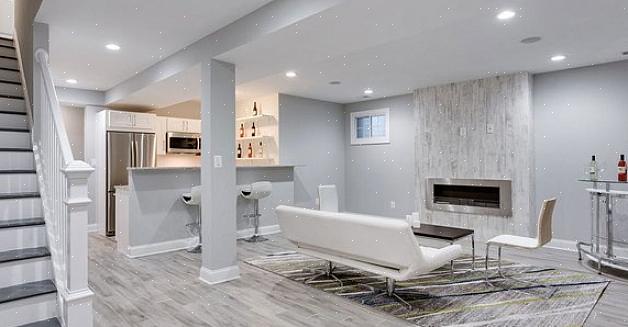 Med entreprenørbygd standard kjeller etterbehandling