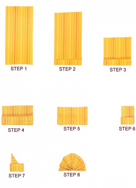 Brett servietten i en trekant