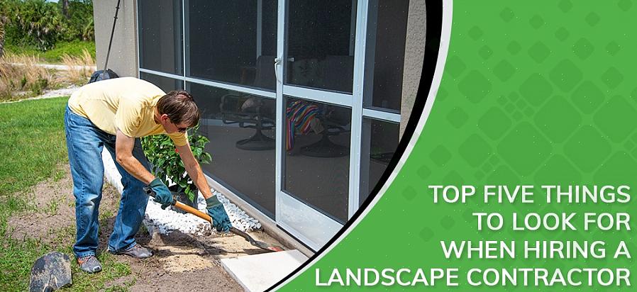 I følge European Society of Landscape Architects (ASLA) installerer landskapsentreprenører planteelementer