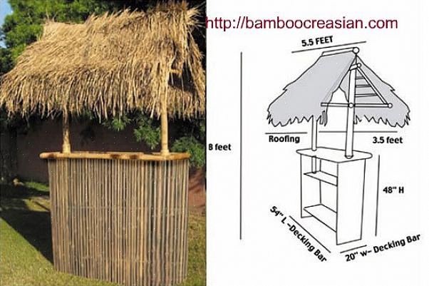 Denne tiki-stangen er 107 centimeter høy
