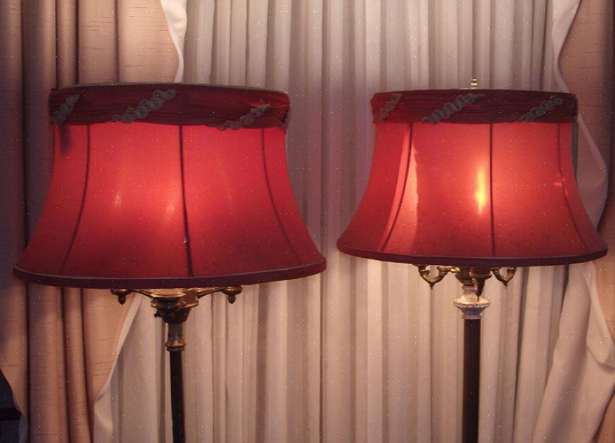 Før du begynner å pusse opp gulvlampen