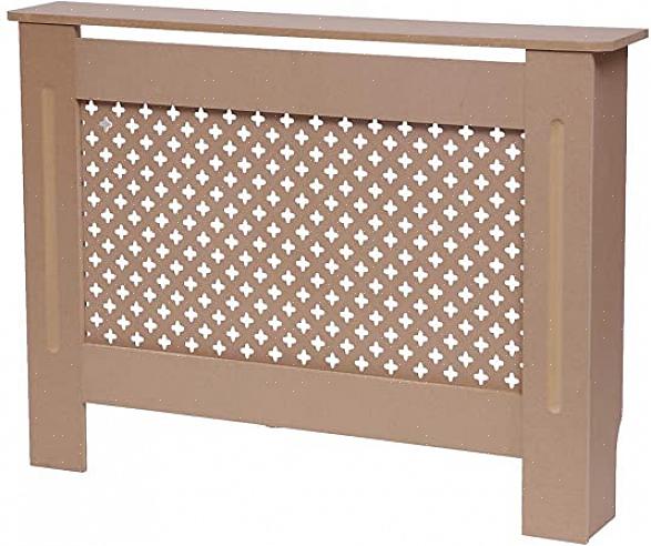 Radiatordeksler i massivt tre har en tendens til å koste minst dobbelt så mange metalldeksler