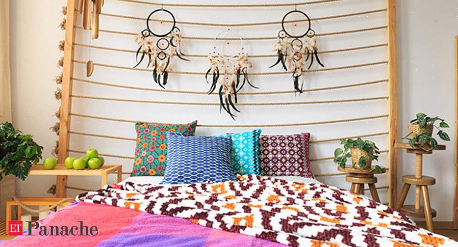 Hemmeligheten med å velge mønstret sengetøy er å også legge solide farger rikelig i sengesettet for å holde