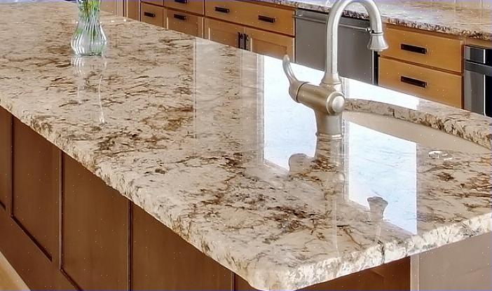 Standard måten å fremstille en benkeplate med solid overflate (granitt