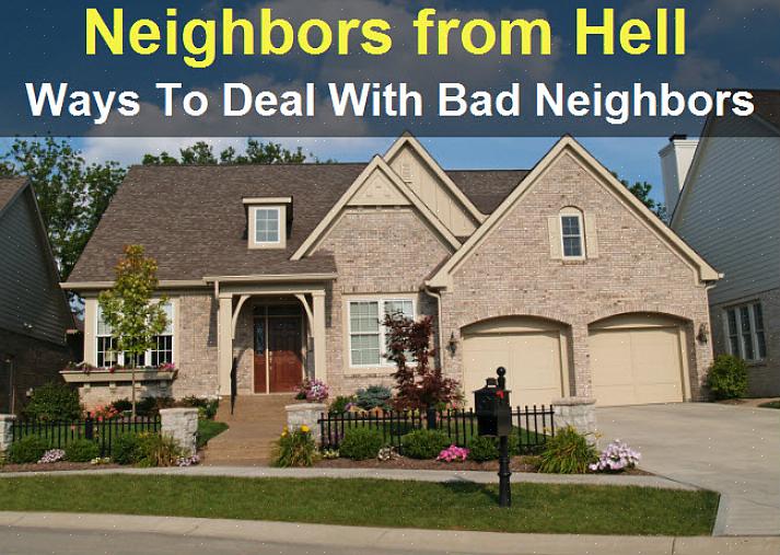 Hvis en nabo begynner å forårsake problemer