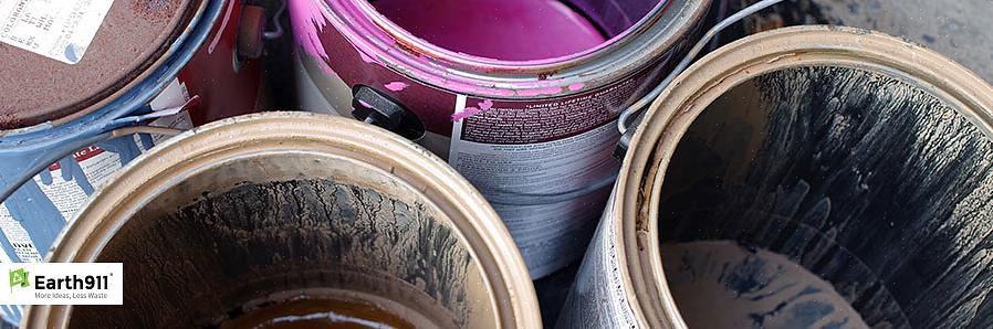 Vi vil dekke den riktige måten å avhende eller resirkulere resterende maling på