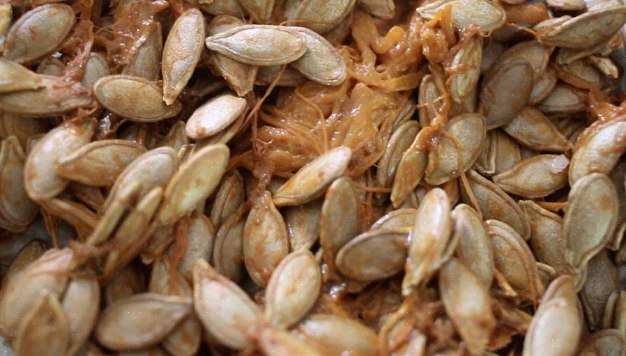 Lagre frø fra tre eller flere av dine beste gresskar