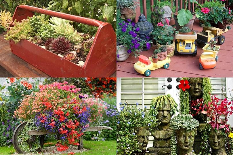 For drenering kuttet jeg flere hull i bunnen av posene med saks