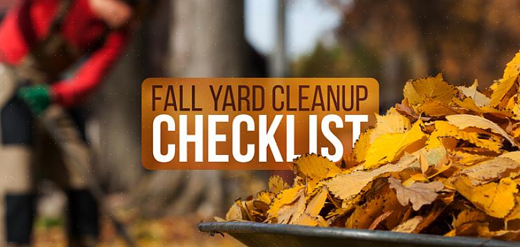 En grundig opprydding på våren gjør klar for plenen