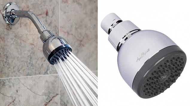 Du kan kjøpe et lavflytende dusjhode som bruker 1,5 liter per minutt eller mindre