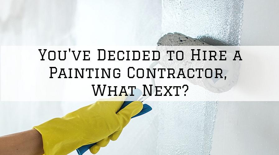 De fleste malingentreprenører vil ta seg av en hvilken som helst jobb