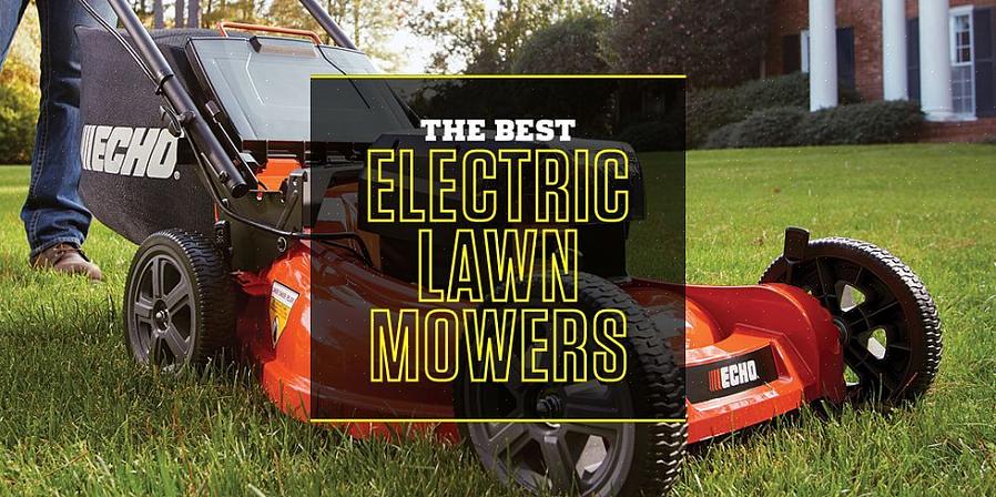 Dette problemet elimineres med batteridrevne gressklippere