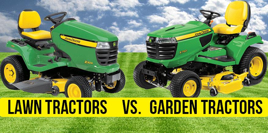 Forskjellen mellom å ri gressklippere