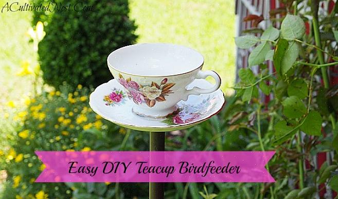 Det er lett å resirkulere en gammel tekanne eller kaffekanne til et sjarmerende