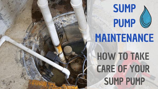 Elektrisk drevet vannpumpe som ligger i et foret hull kalt en sump pit