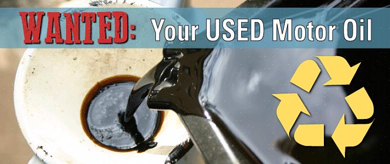 Noen bensinstasjoner brukt motorolje