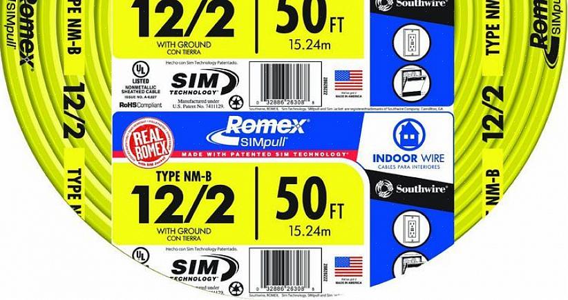 Vanligvis er det tre deler til NM-elektrisk kabel