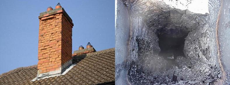 Fjern skorsteinshettene ved å skru ut skruene på hettene med den trådløse boreren